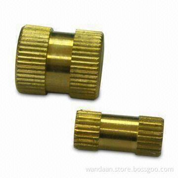 Brass Nuts, Electroplated Turned Parts with Outer Diameter Ranging from 0.5 to 42mm